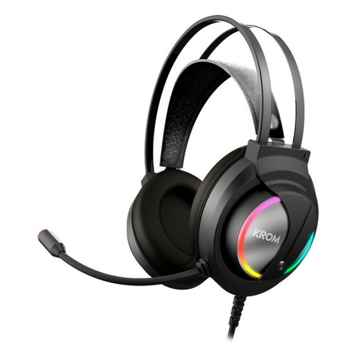 Gaming Headset with Microphone Krom Kappa RGB weavyrow